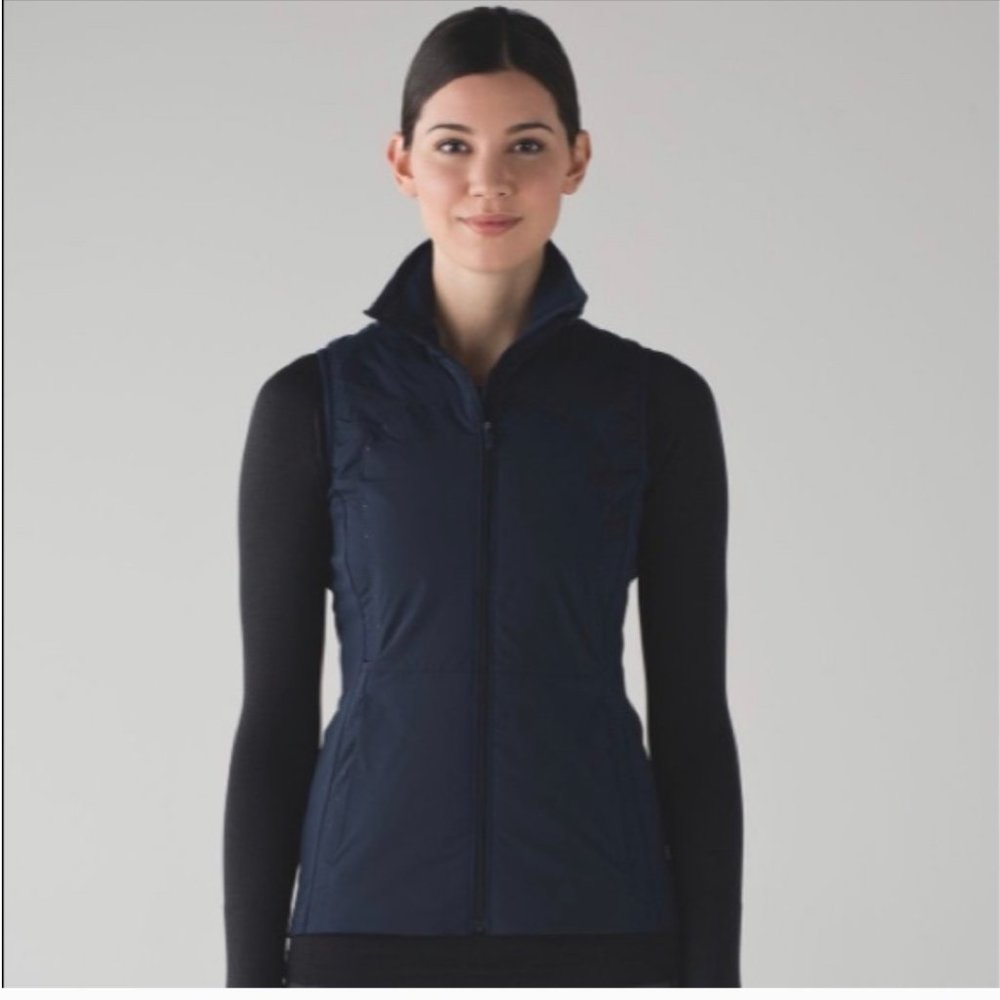 lululemon athletica Navy Blue Quilted Vest
